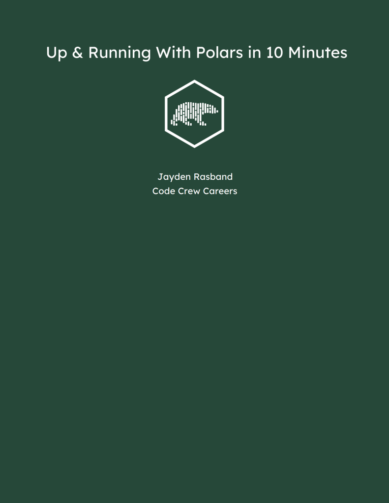 Up & Running with Polars in 10 Minutes